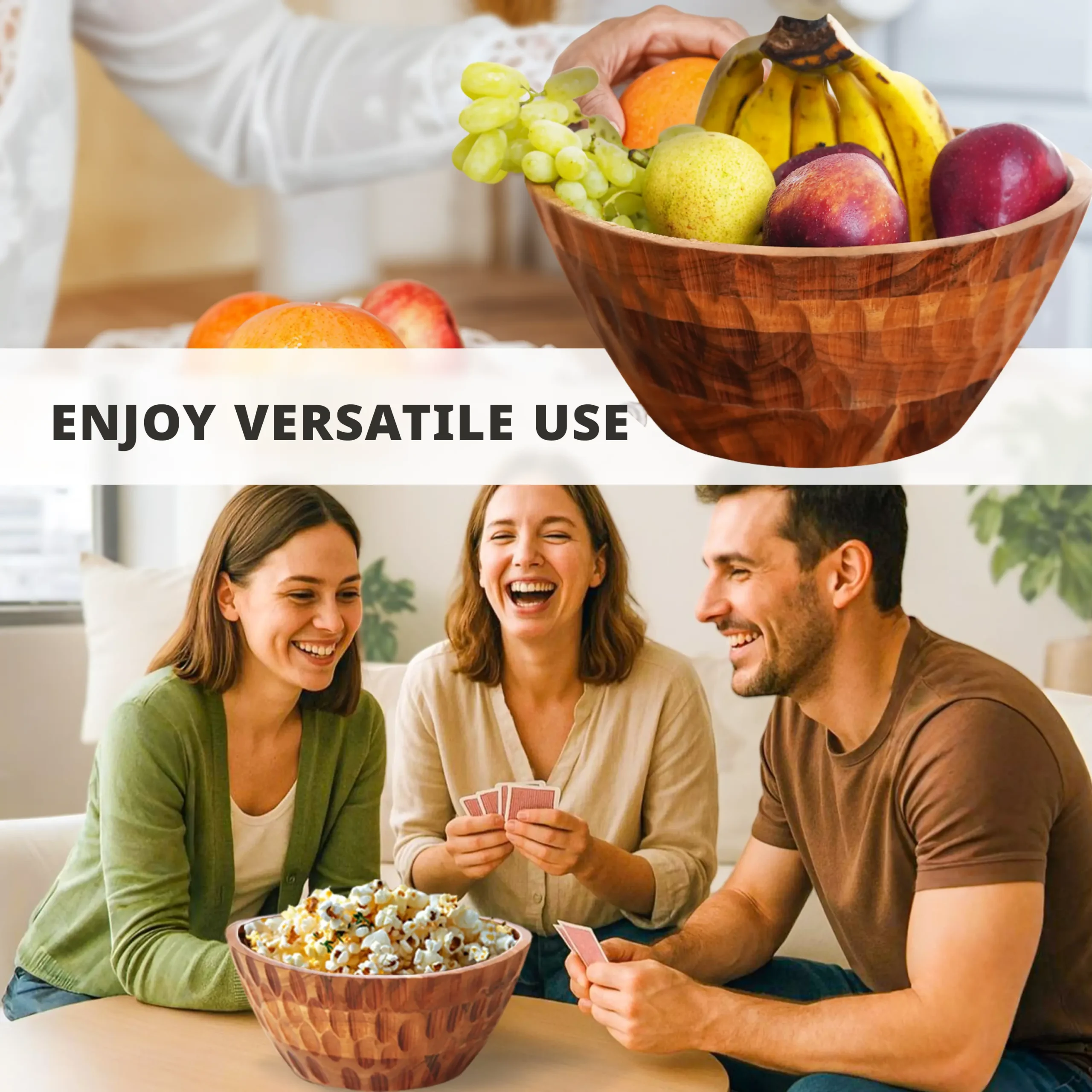 Wooden Salad Bowl Set - Image 8