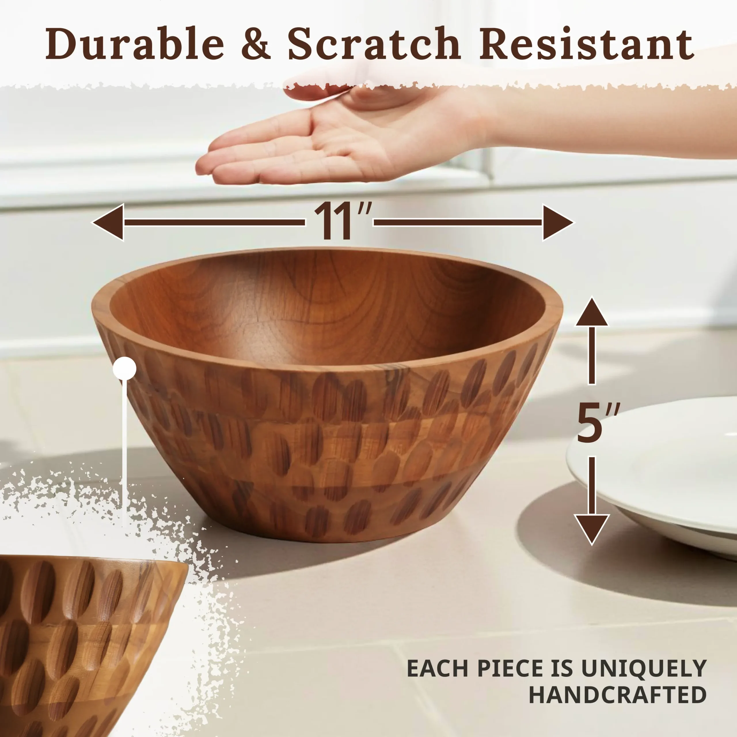 Wooden Fruit Bowl - Image 3