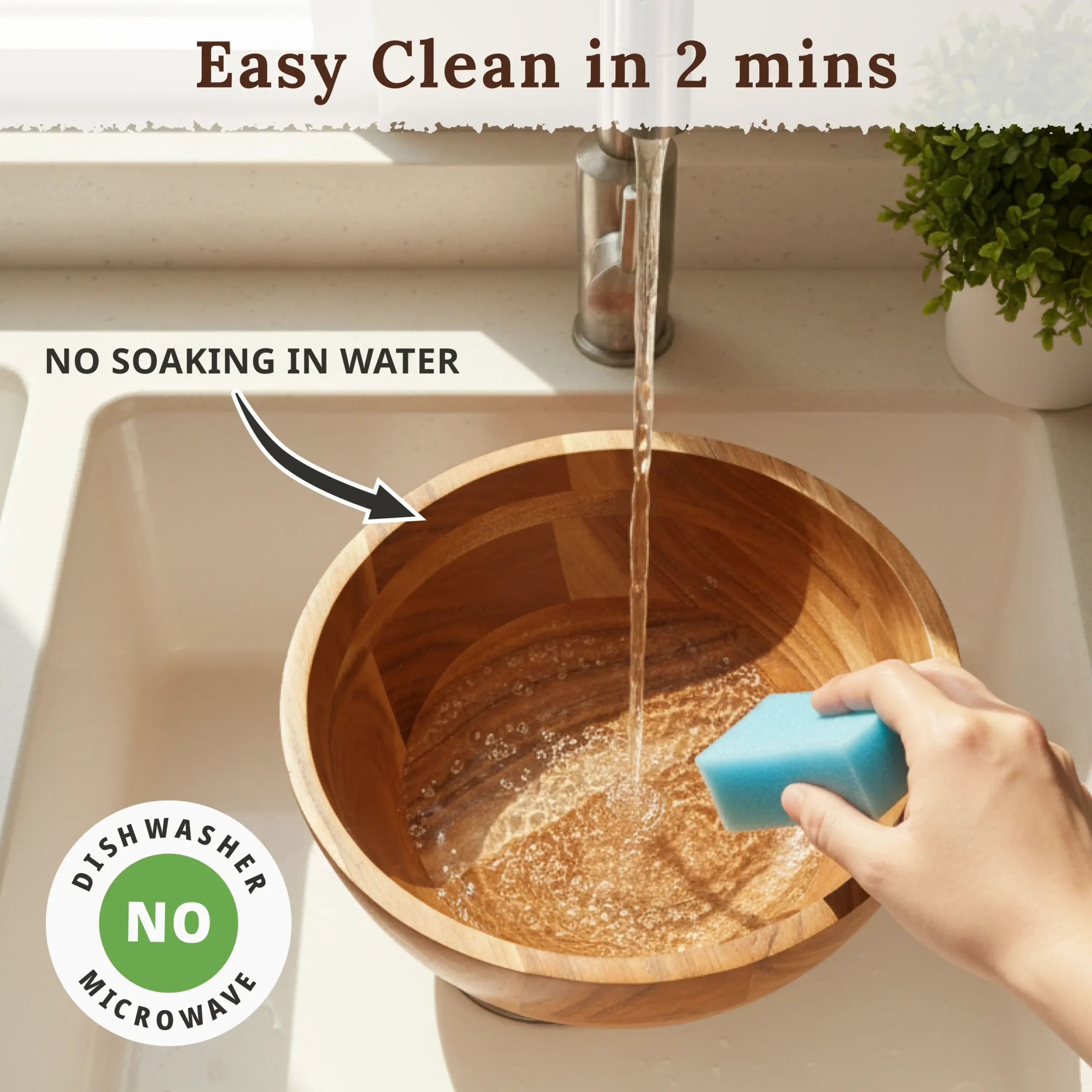 Wooden Fruit Bowl - Image 6